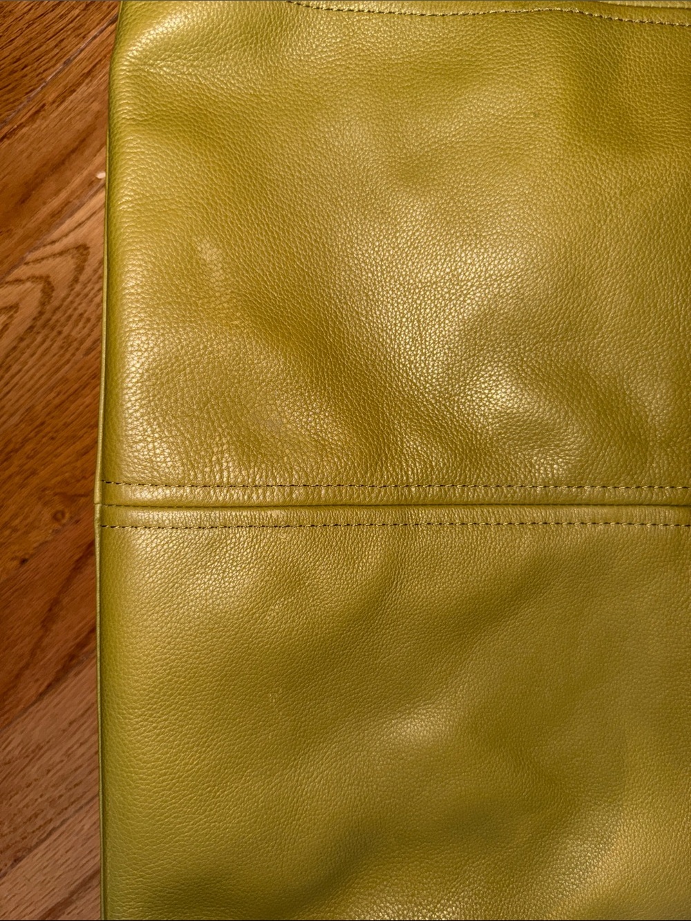 Aimee Kestenberg Olive Green Braided Leather Tote - Picture 3 of 4